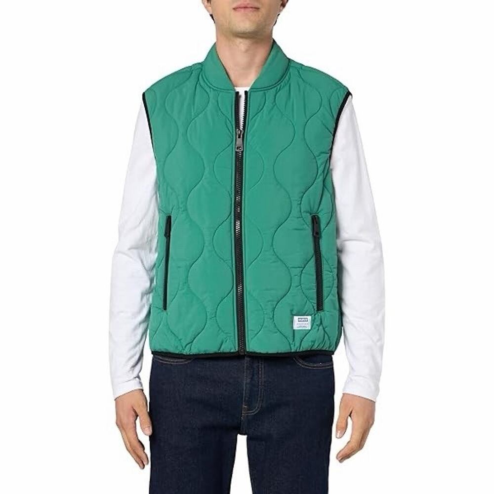 NWT HUGO Quilted Zip Vest Men's Size S, MSRP $178